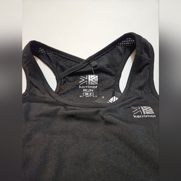 Karrimor Long Bra Stretch Run Top W/Back Shoulder Pocket Size XS #W-353 - Picture 11 of 15